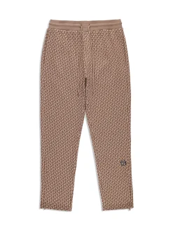 Paolo Knit Track Pant- Taupe Grey