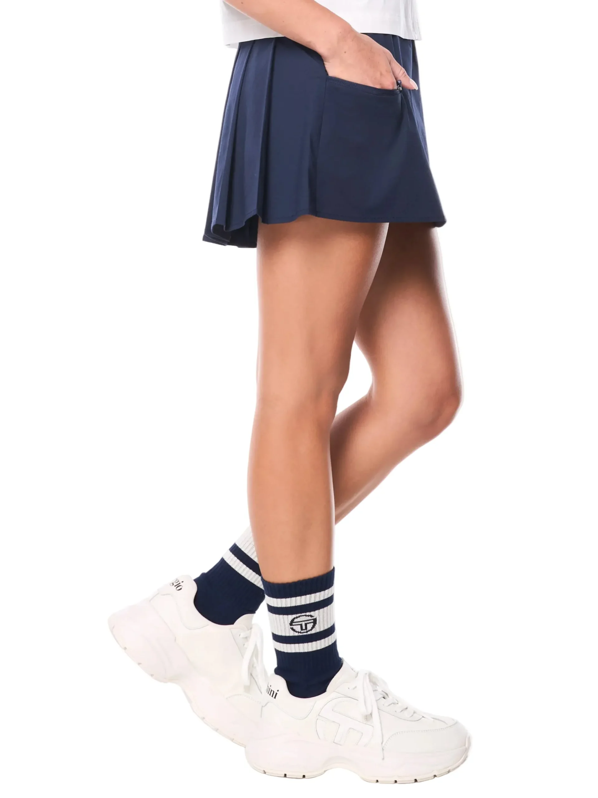 Piano Skirt-Maritime Blue