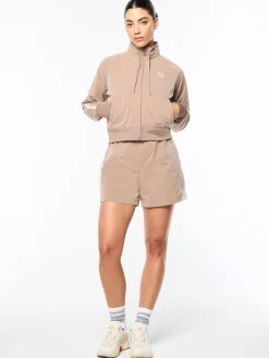 Pippa Track Jacket- Taupe Grey
