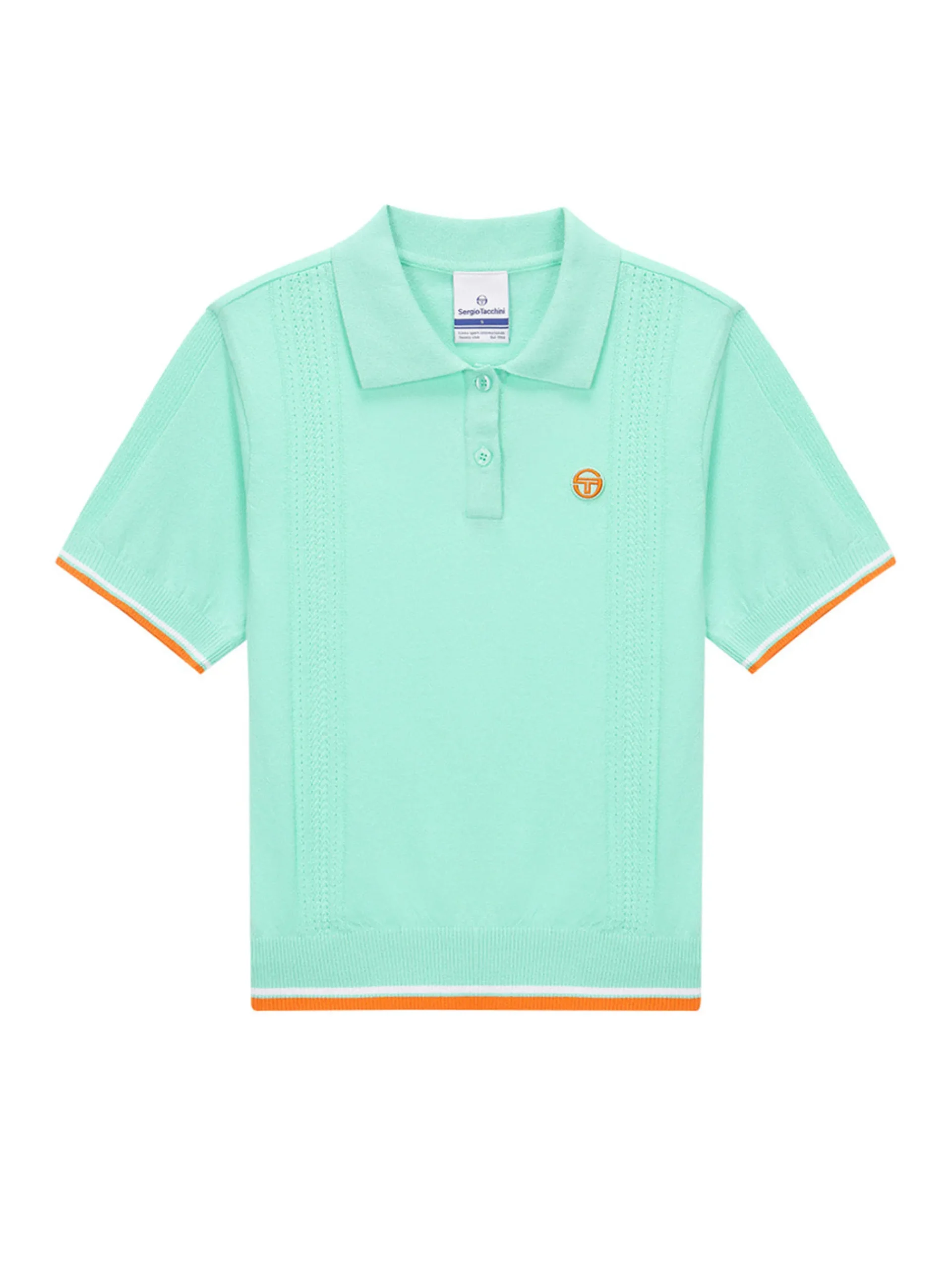 Preppy Knit Polo- Light Mint