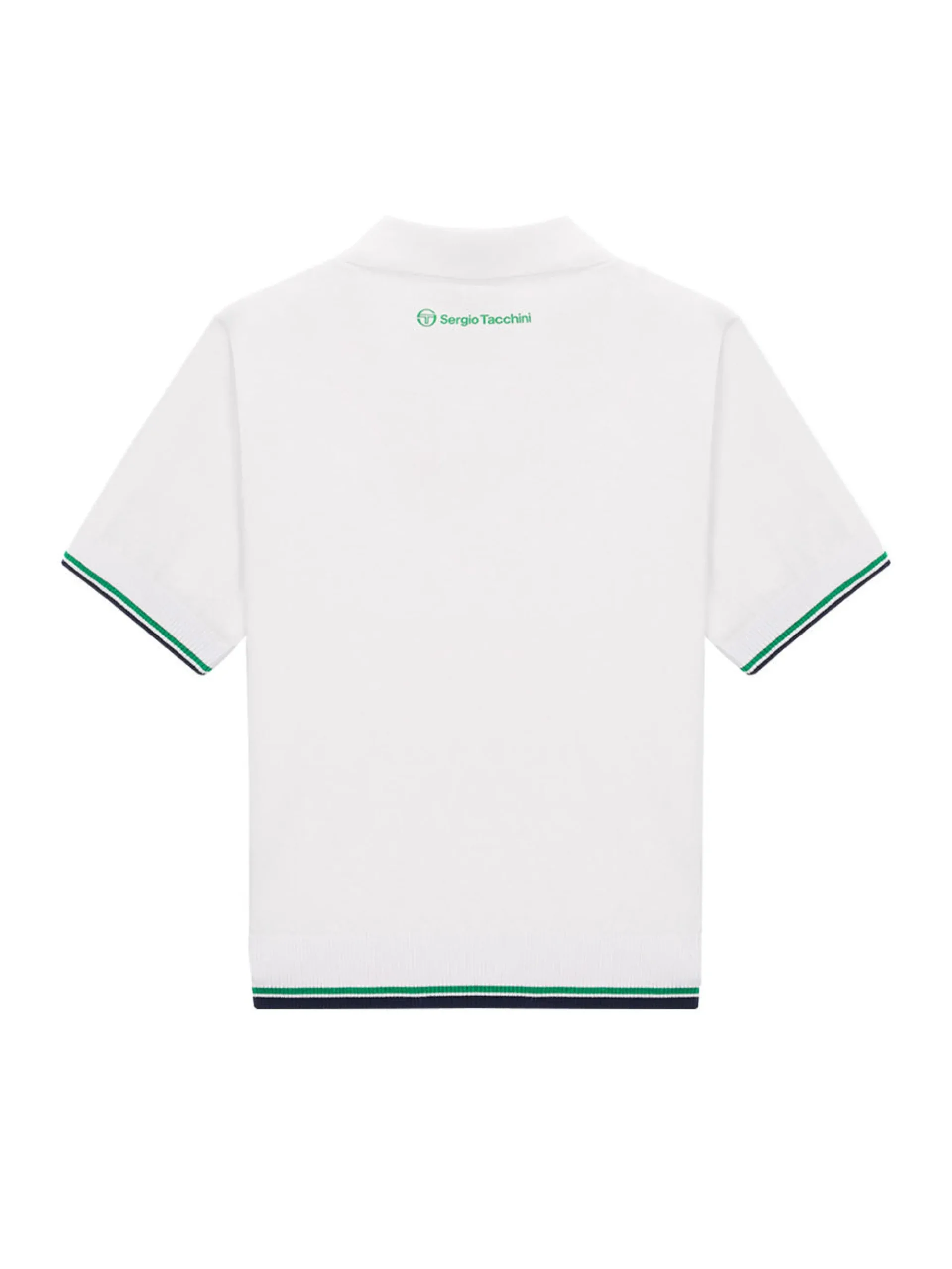 Preppy Knit Polo- Off White