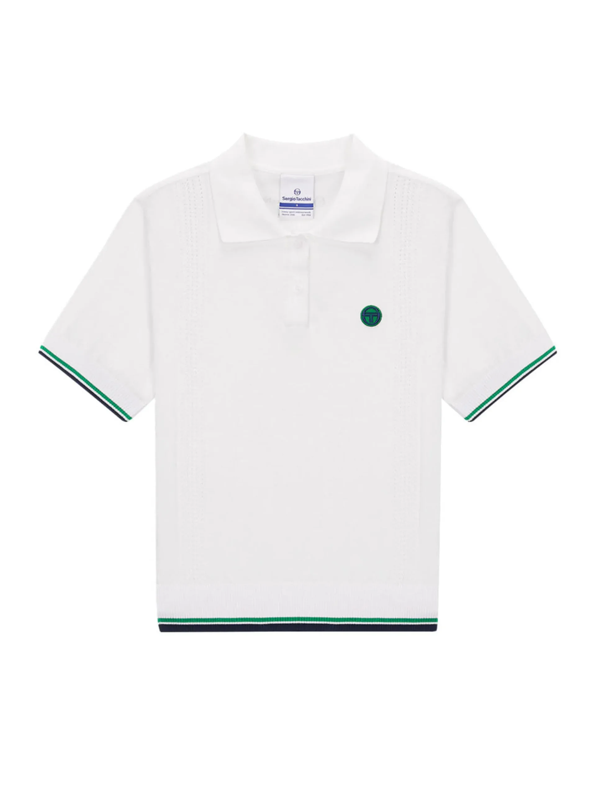 Preppy Knit Polo- Off White