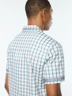Quadretto Cabana Shirt- Brilliant White