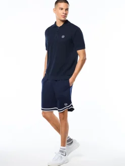 Sabino Knit Polo-Maritime Blue