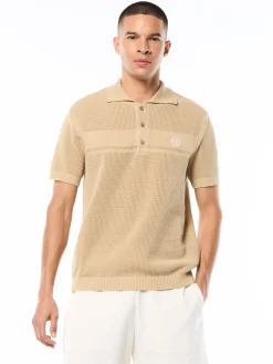 Sabino Knit Polo-Mojave Desert