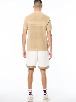 Sabino Knit Polo-Mojave Desert