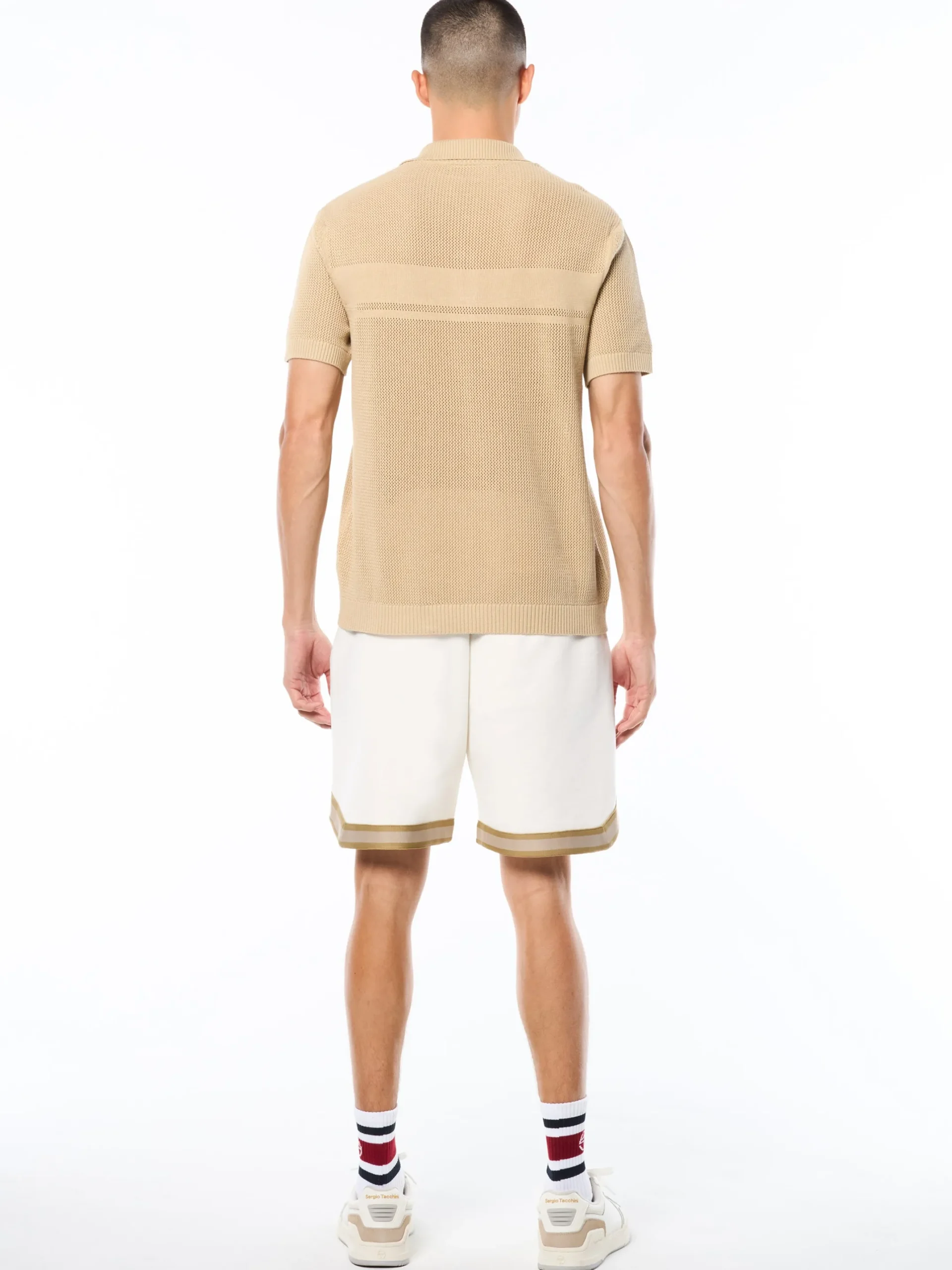 Sabino Knit Polo-Mojave Desert