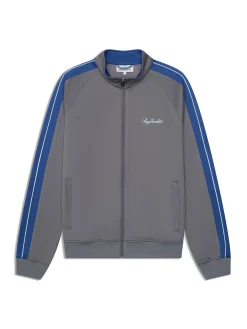 Semplice Track Jacket-Quiet Shade