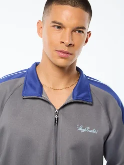 Semplice Track Jacket-Quiet Shade
