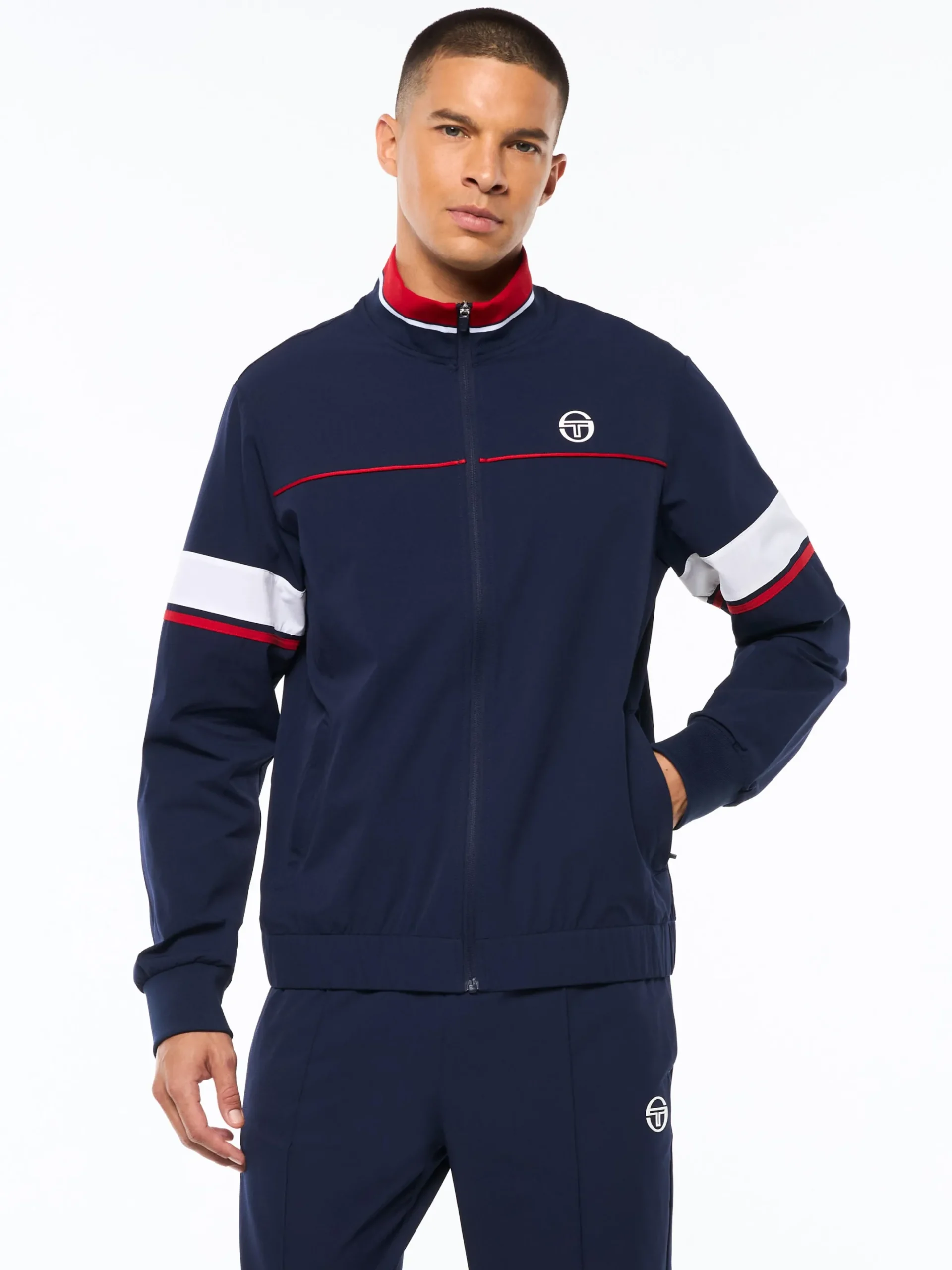 Solare Track Jacket-Maritime Blue