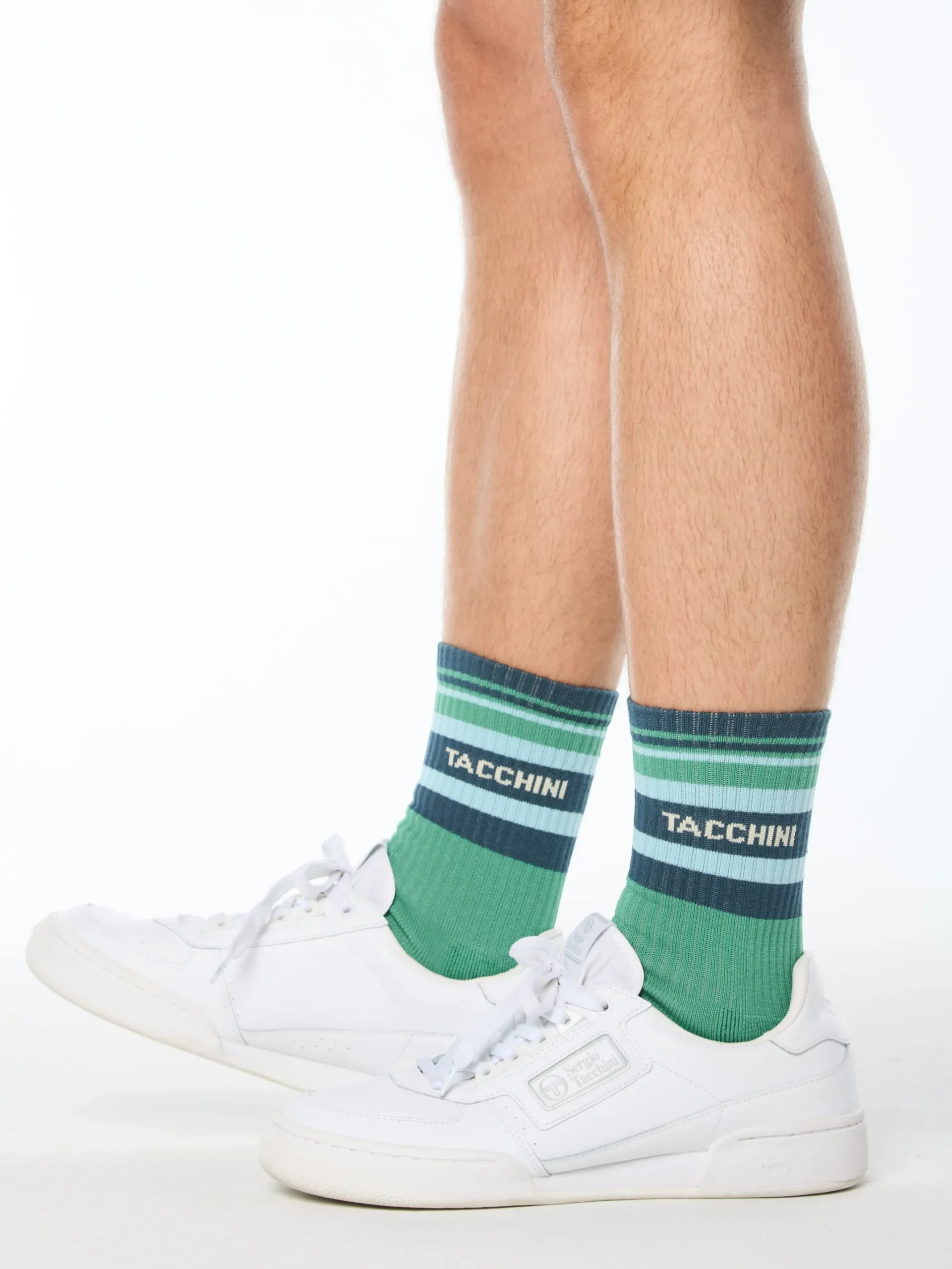 Strisce Sock-Bottle Green