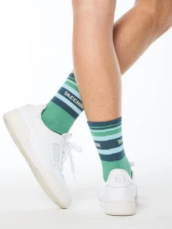 Strisce Sock-Bottle Green