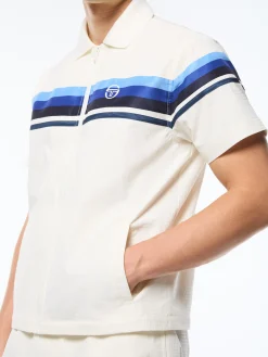 Striscia Short Sleeve Track Jacket-Gardenia