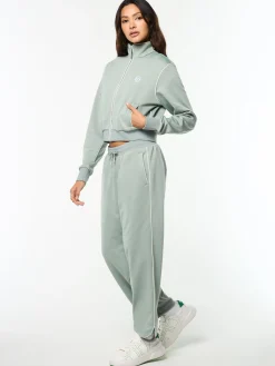Terina Track Jacket- Slate Gray