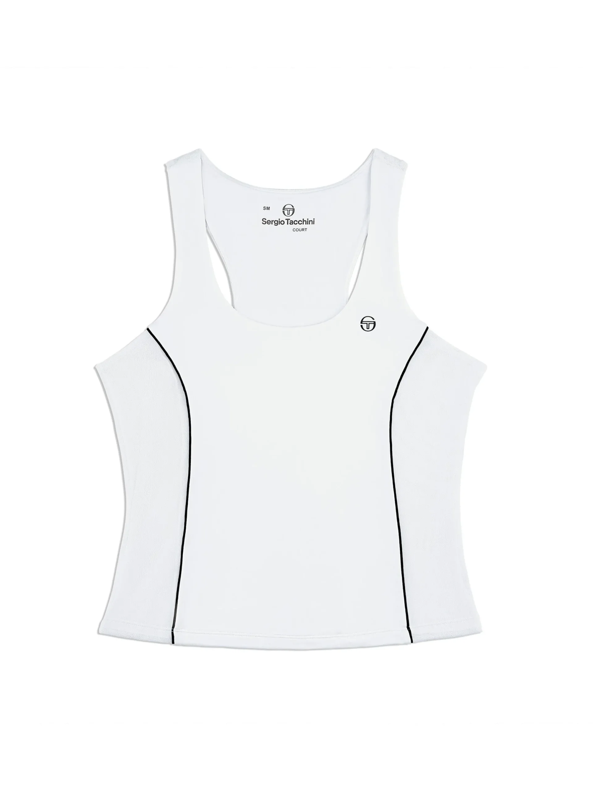 Tessa Scoop Neck Tank- Brilliant White