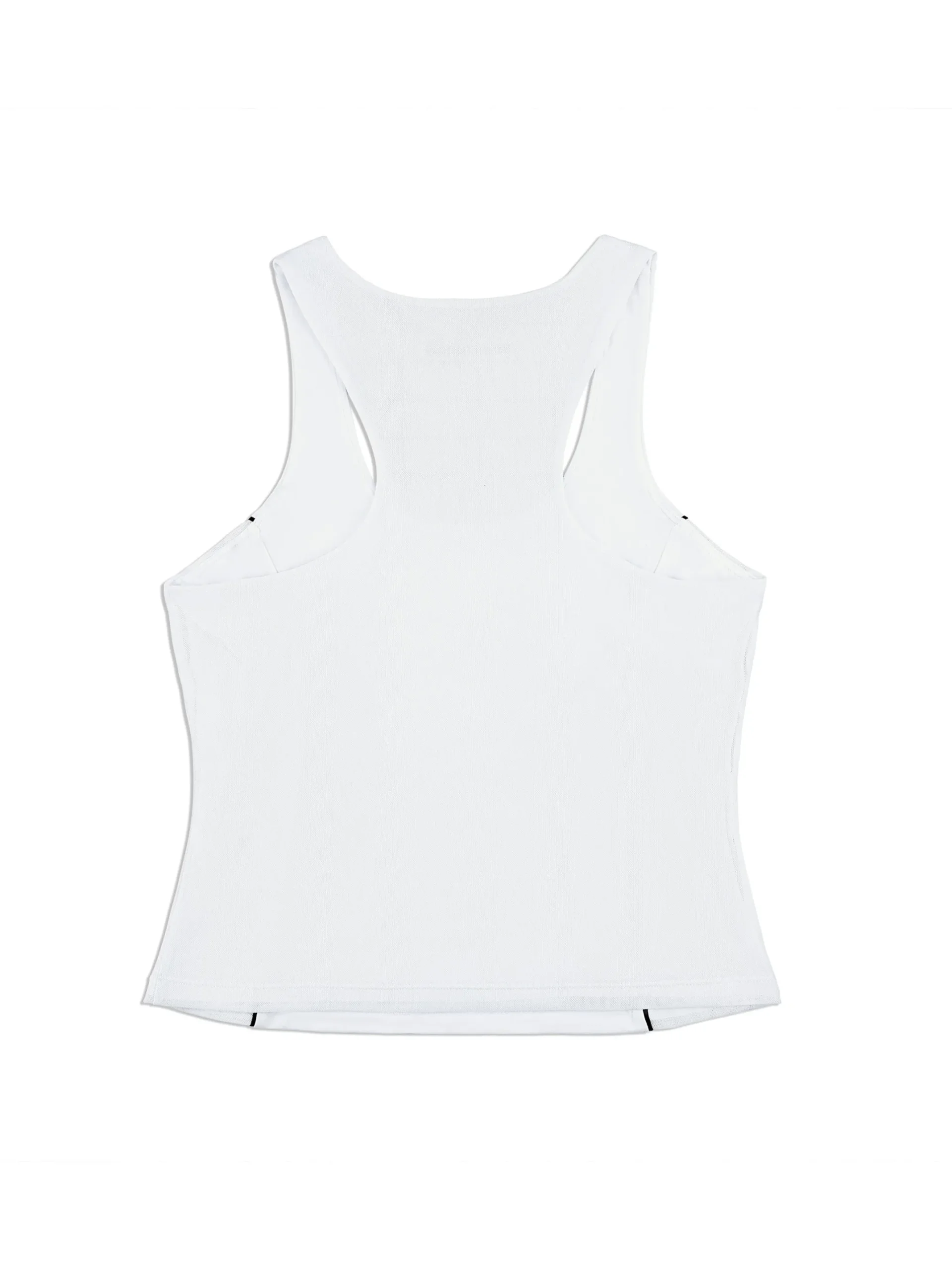 Tessa Scoop Neck Tank- Brilliant White
