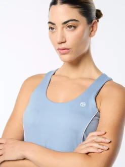 Tessa Scoop Neck Tank- Faded Denim