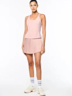 Tessa Scoop Neck Tank- Pale Mauve