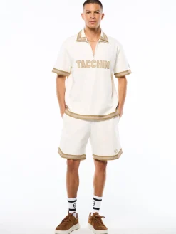 Tito Short Sleeve Polo-Gardenia
