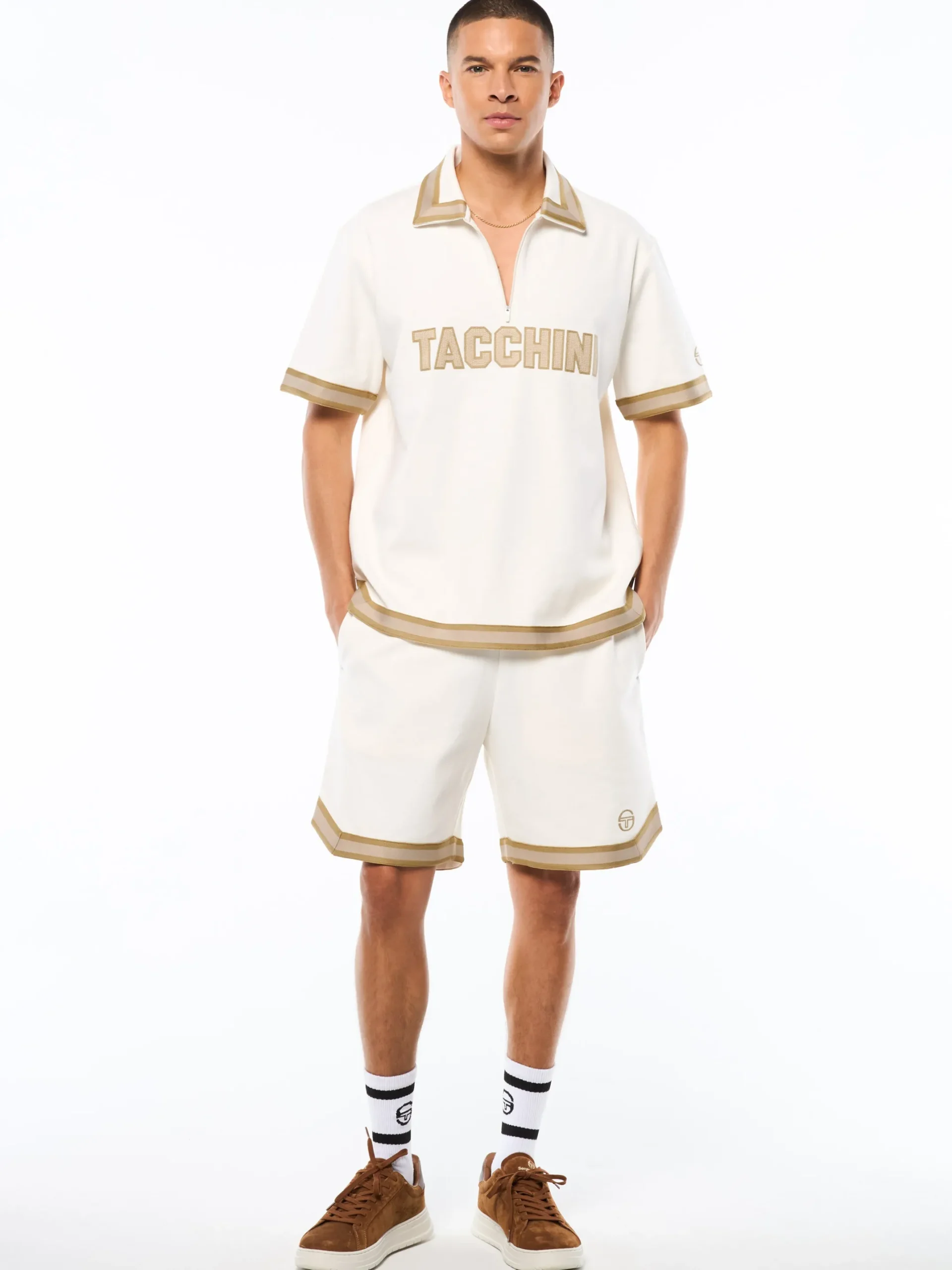 Tito Short Sleeve Polo-Gardenia
