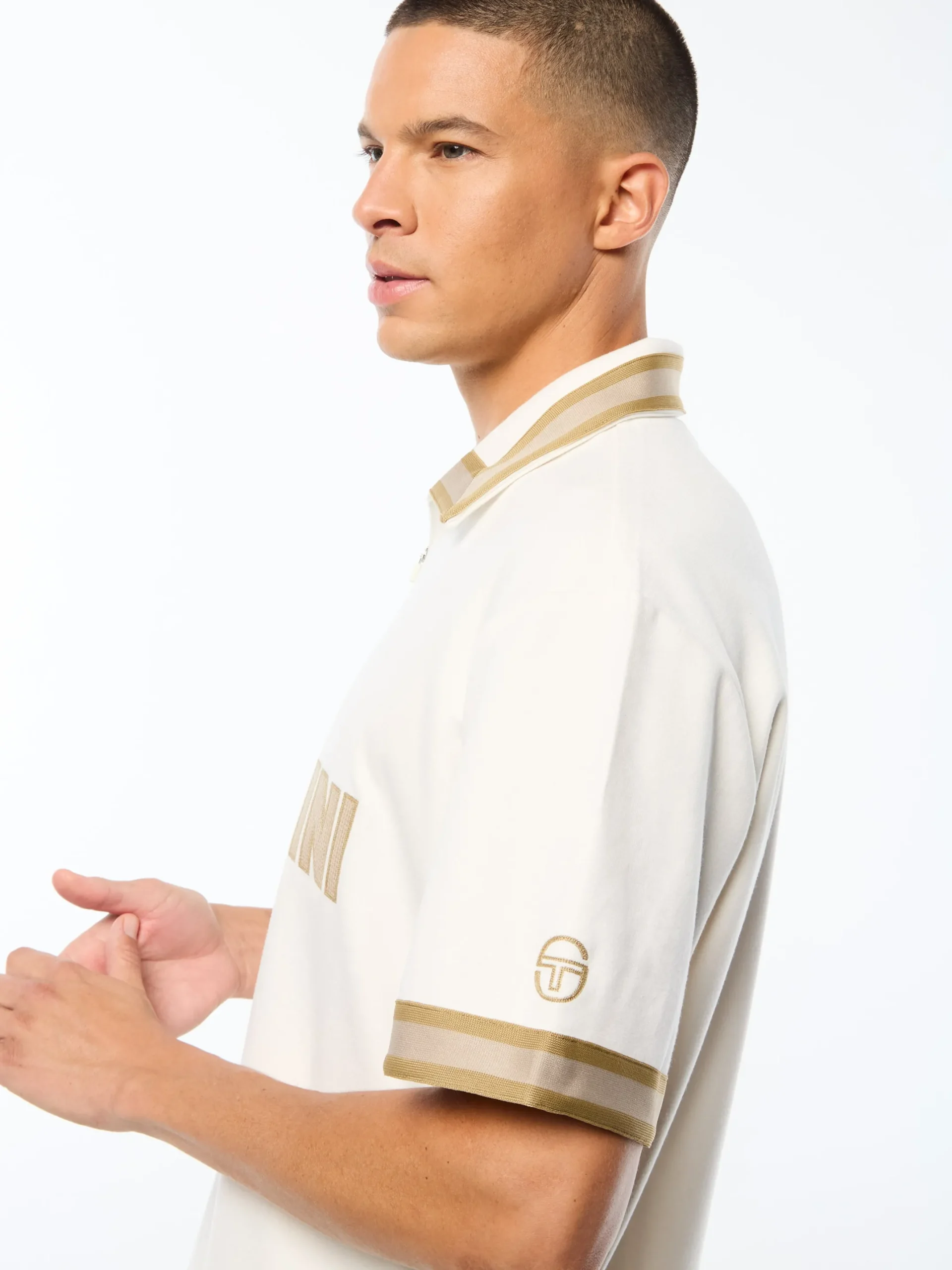 Tito Short Sleeve Polo-Gardenia