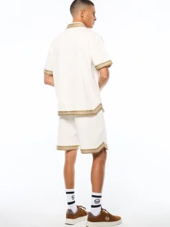 Tito Short Sleeve Polo-Gardenia