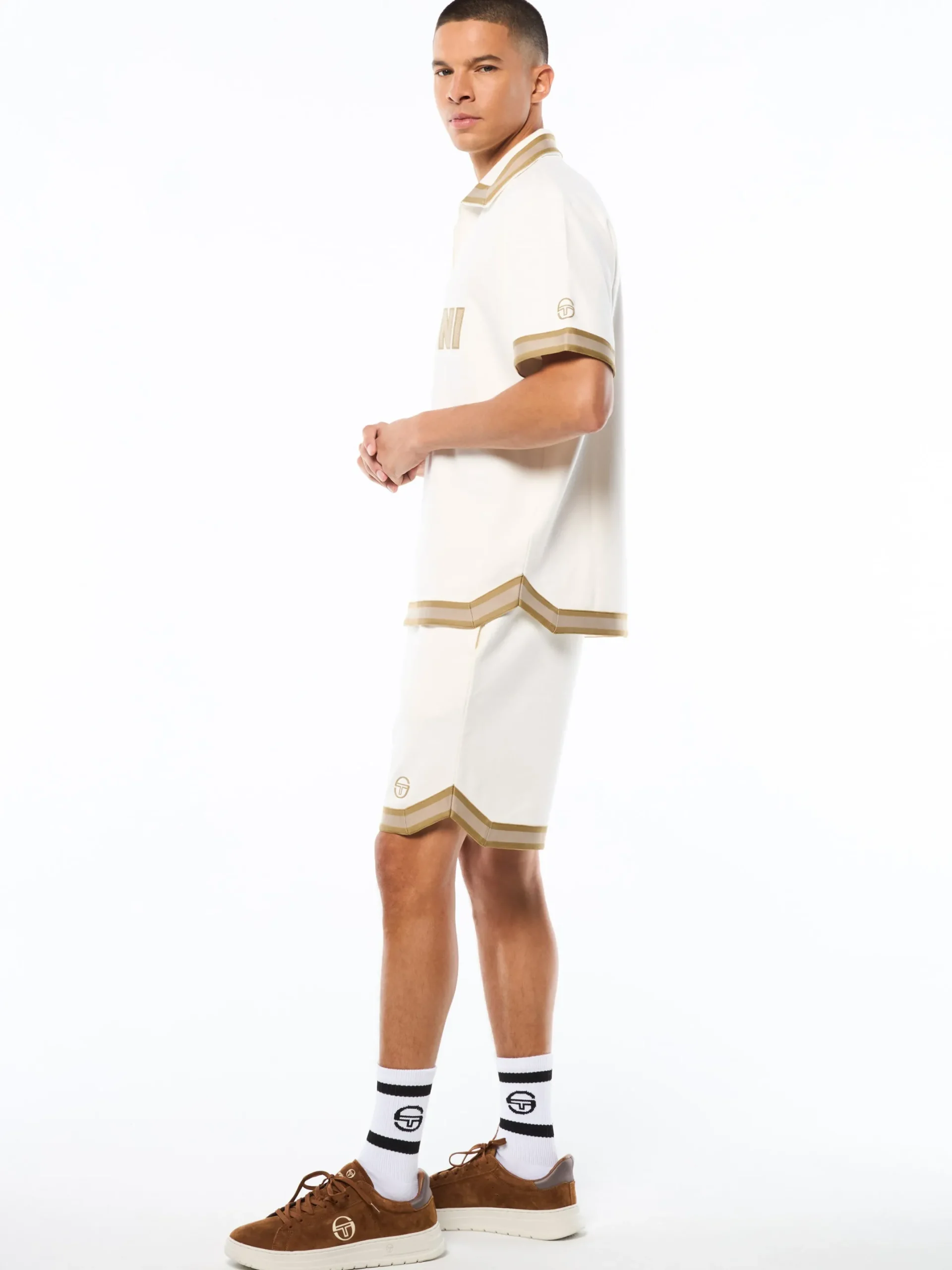 Tito Short Sleeve Polo-Gardenia
