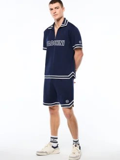 Tito Short Sleeve Polo-Maritime Blue