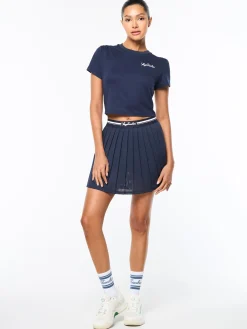 Verona Crop Top- Maritime Blue