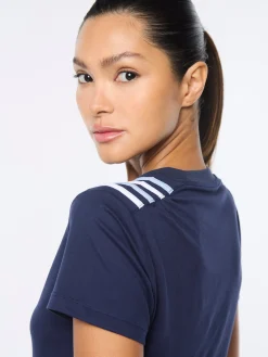 Verona Crop Top- Maritime Blue