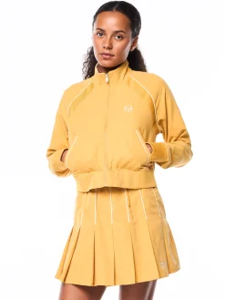 Via Track Jacket-Honey Gold