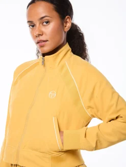 Via Track Jacket-Honey Gold