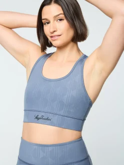 Viano Printed Sports Bra- Grisaille