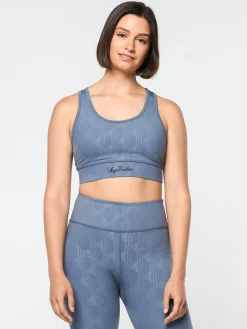 Viano Printed Sports Bra- Grisaille