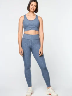 Viano Printed Sports Bra- Grisaille