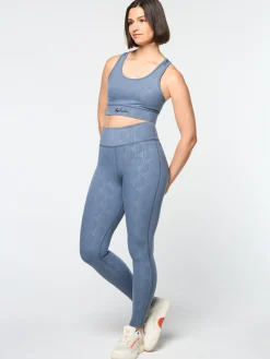 Viano Printed Sports Bra- Grisaille