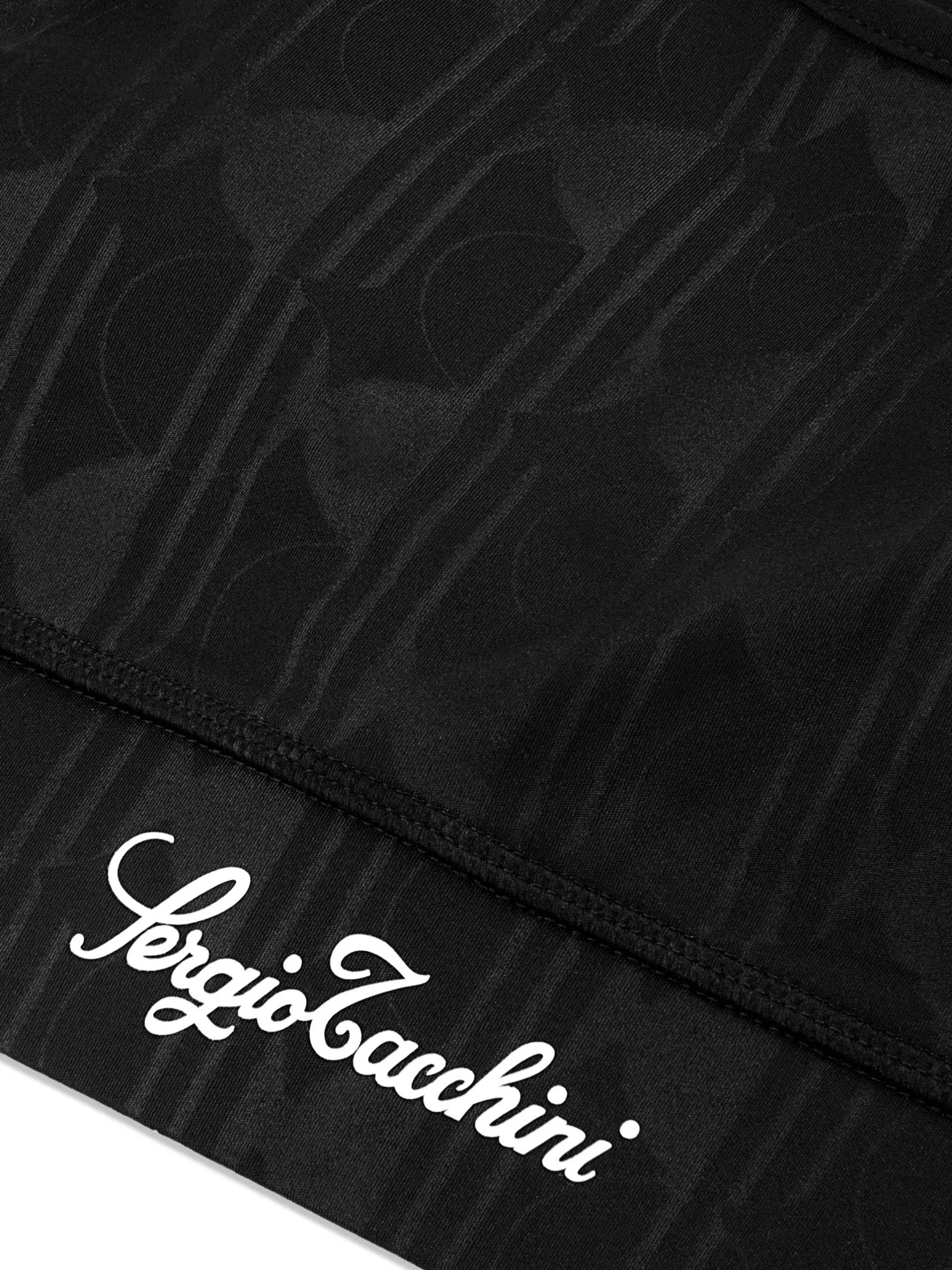Viano Printed Sports Bra- Black Beauty