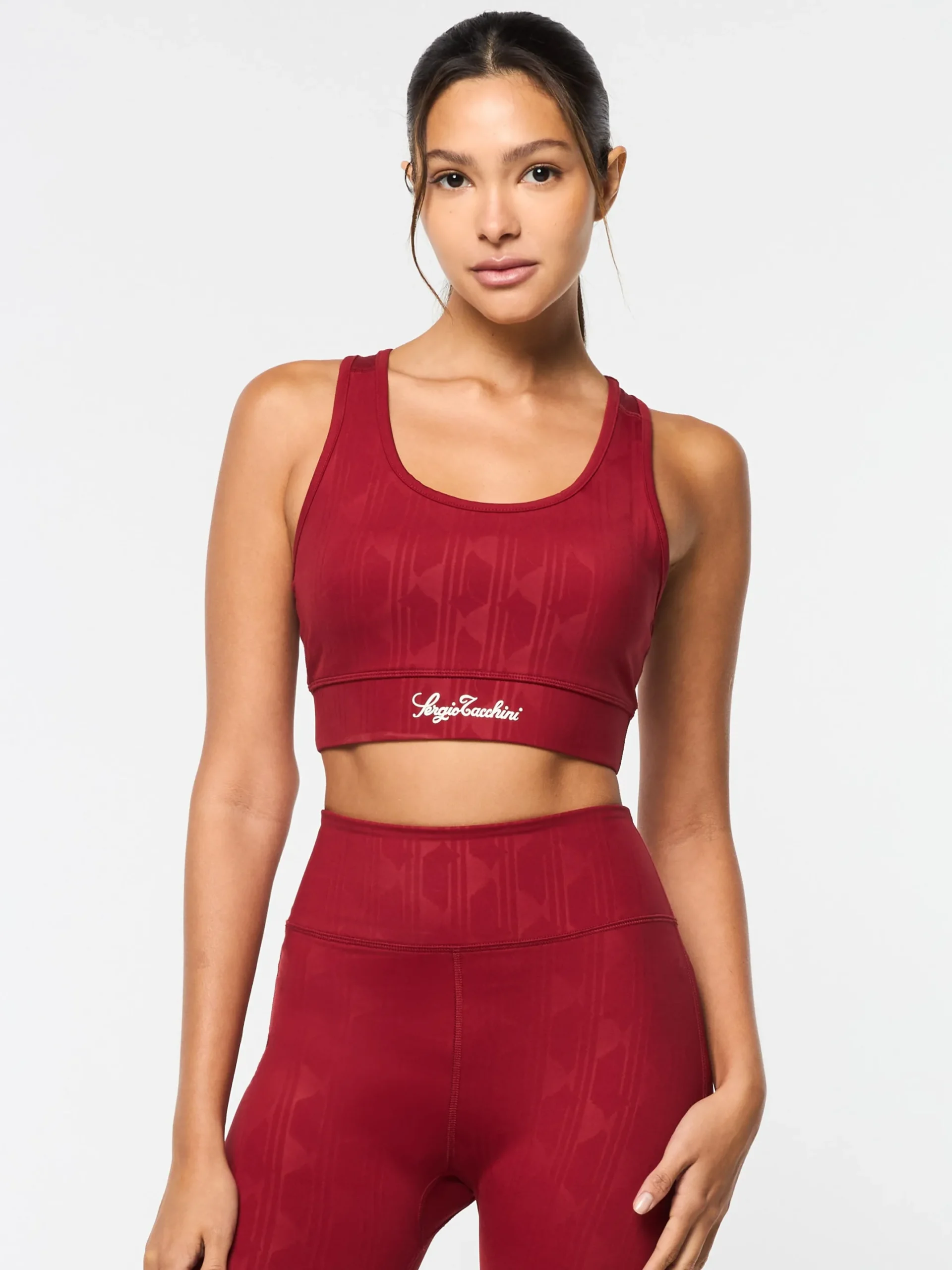 Viano Printed Sports Bra- Sun Dried Tomato