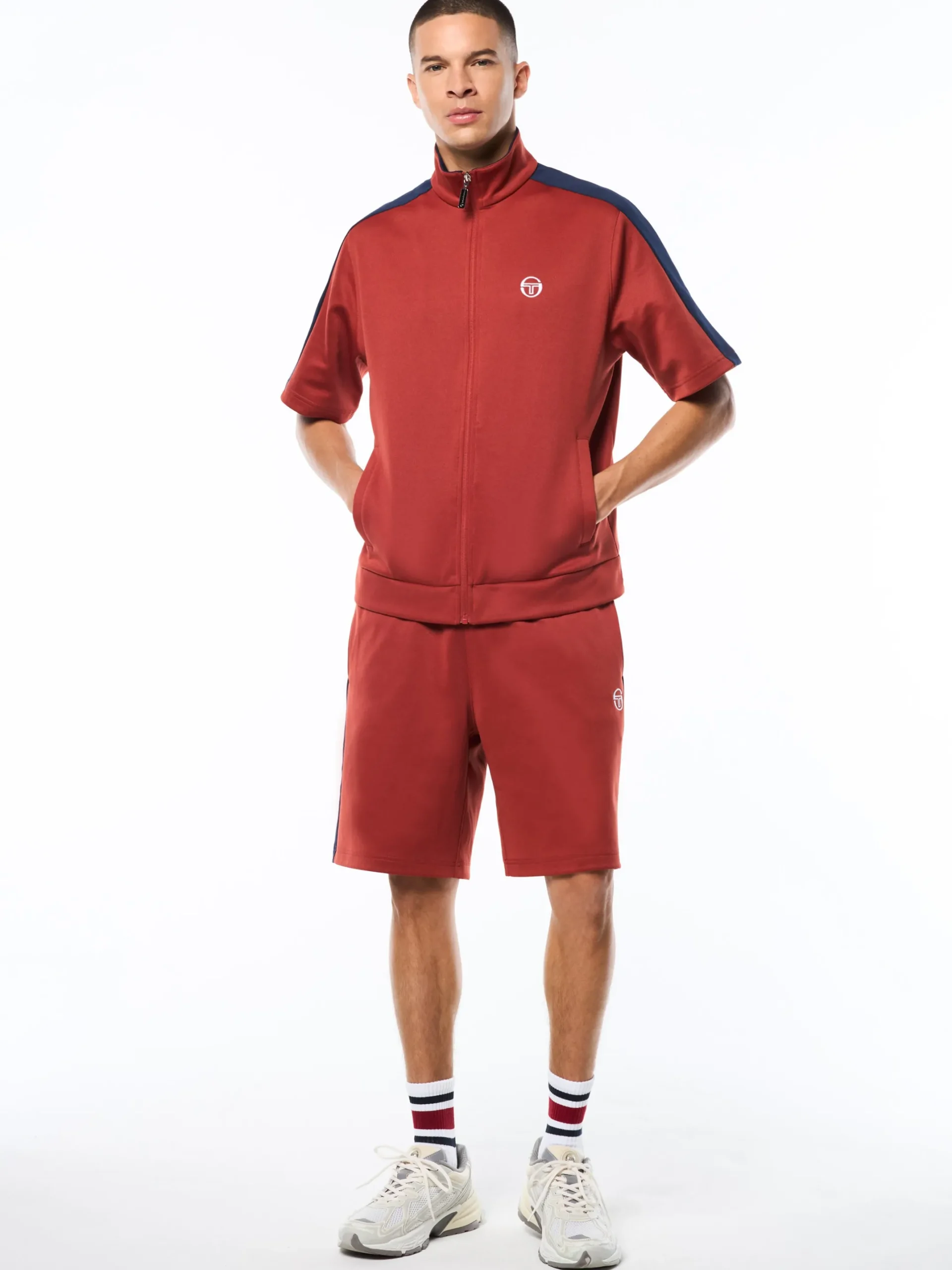 Viscotti Short Sleeve Track Jacket-Bossa Nova