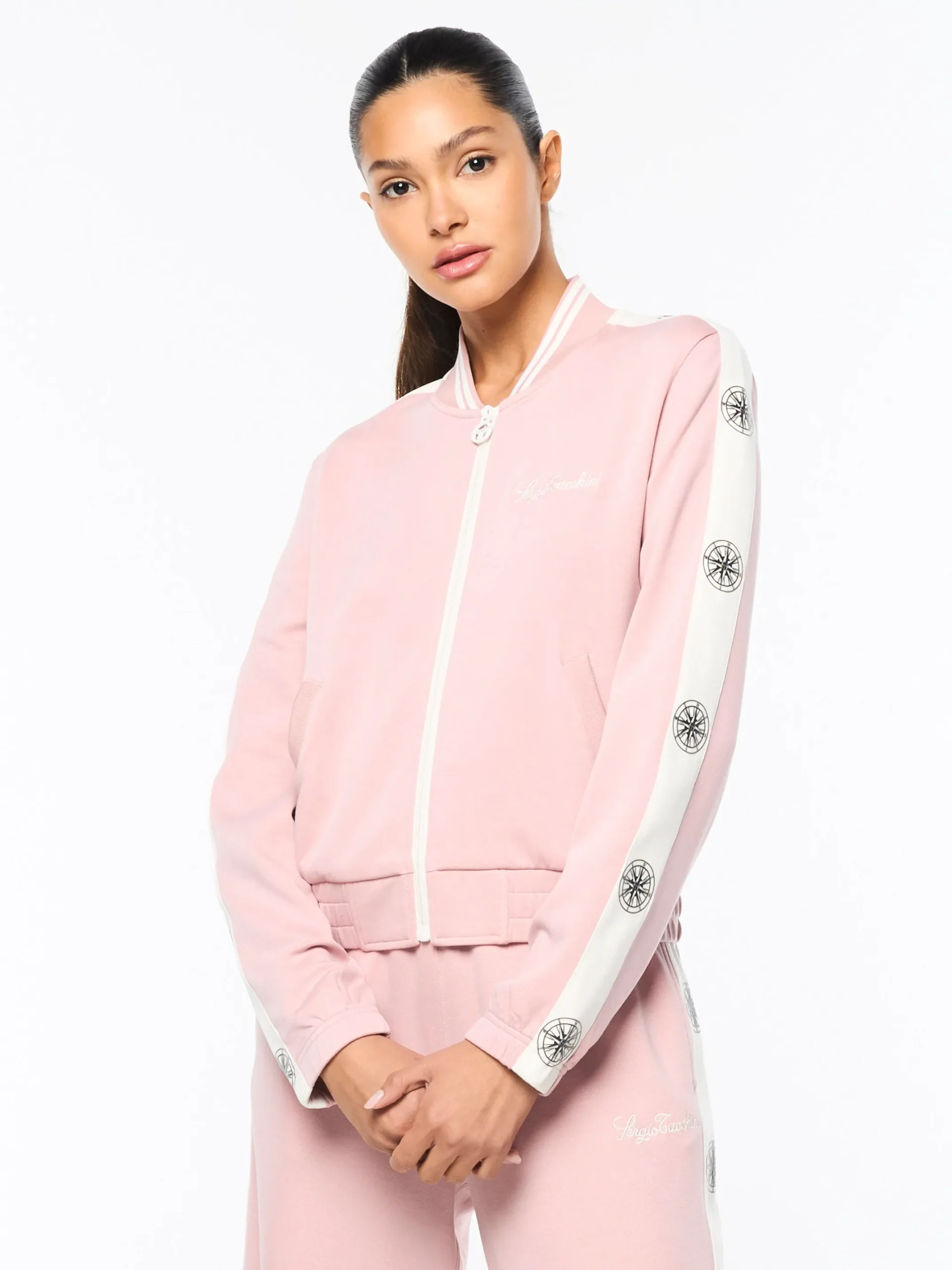 Women's Bussola Track Jacket- Pale Mauve