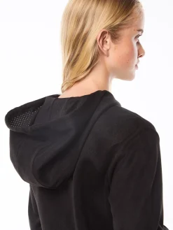 Women's Camoscio Hoodie- Black Beauty