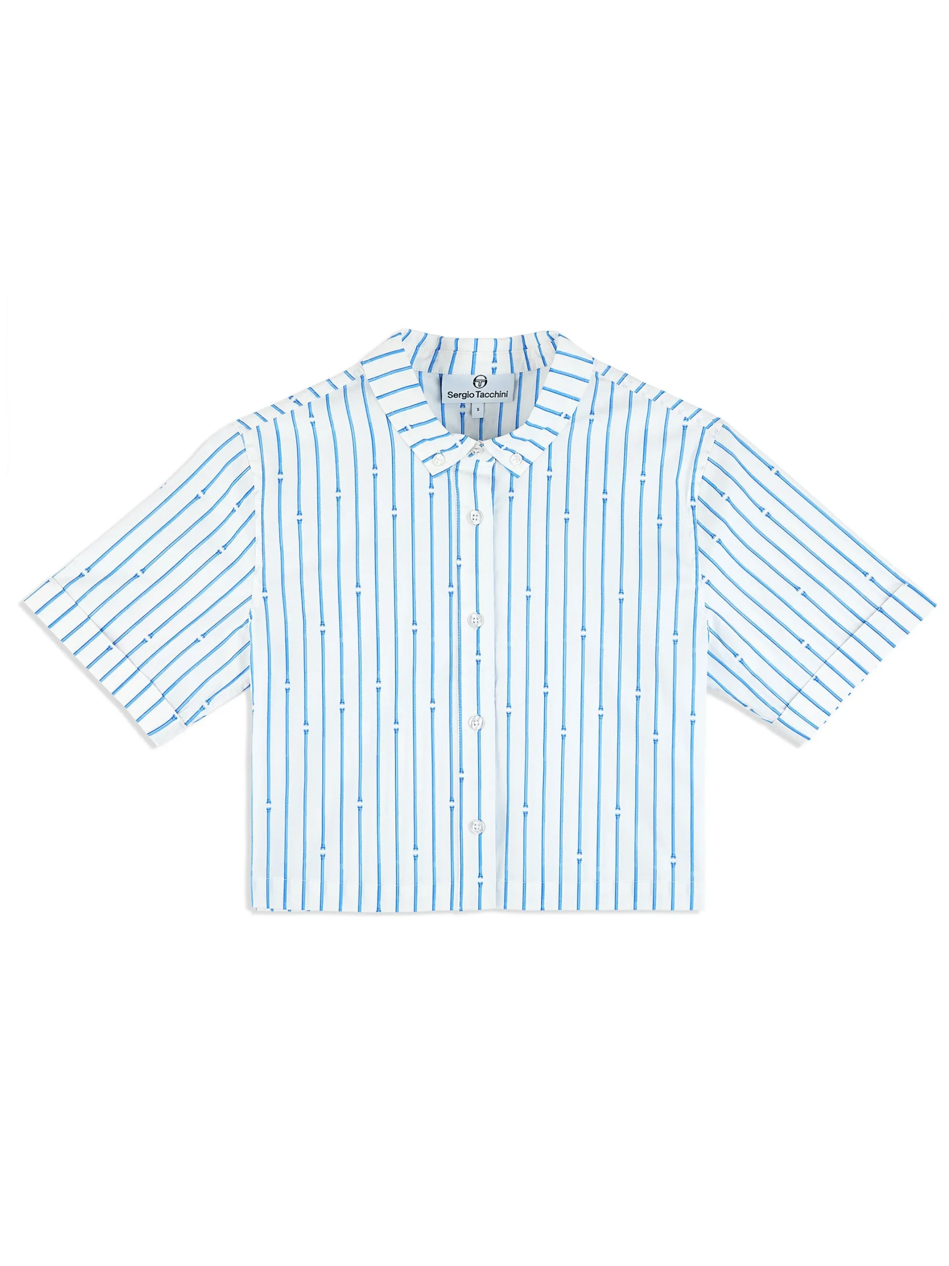 Women's Colonna Cropped Shirt- French Blue