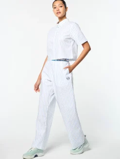 Women's Colonna Cropped Shirt- French Blue