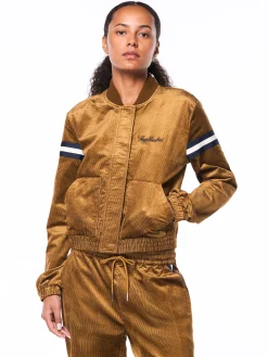 Women's Cordurato Track Jacket- Bronze Brown