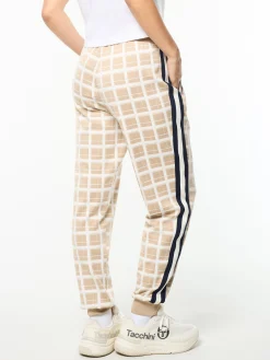 Women's Damarindo Check Track Pant- Humus