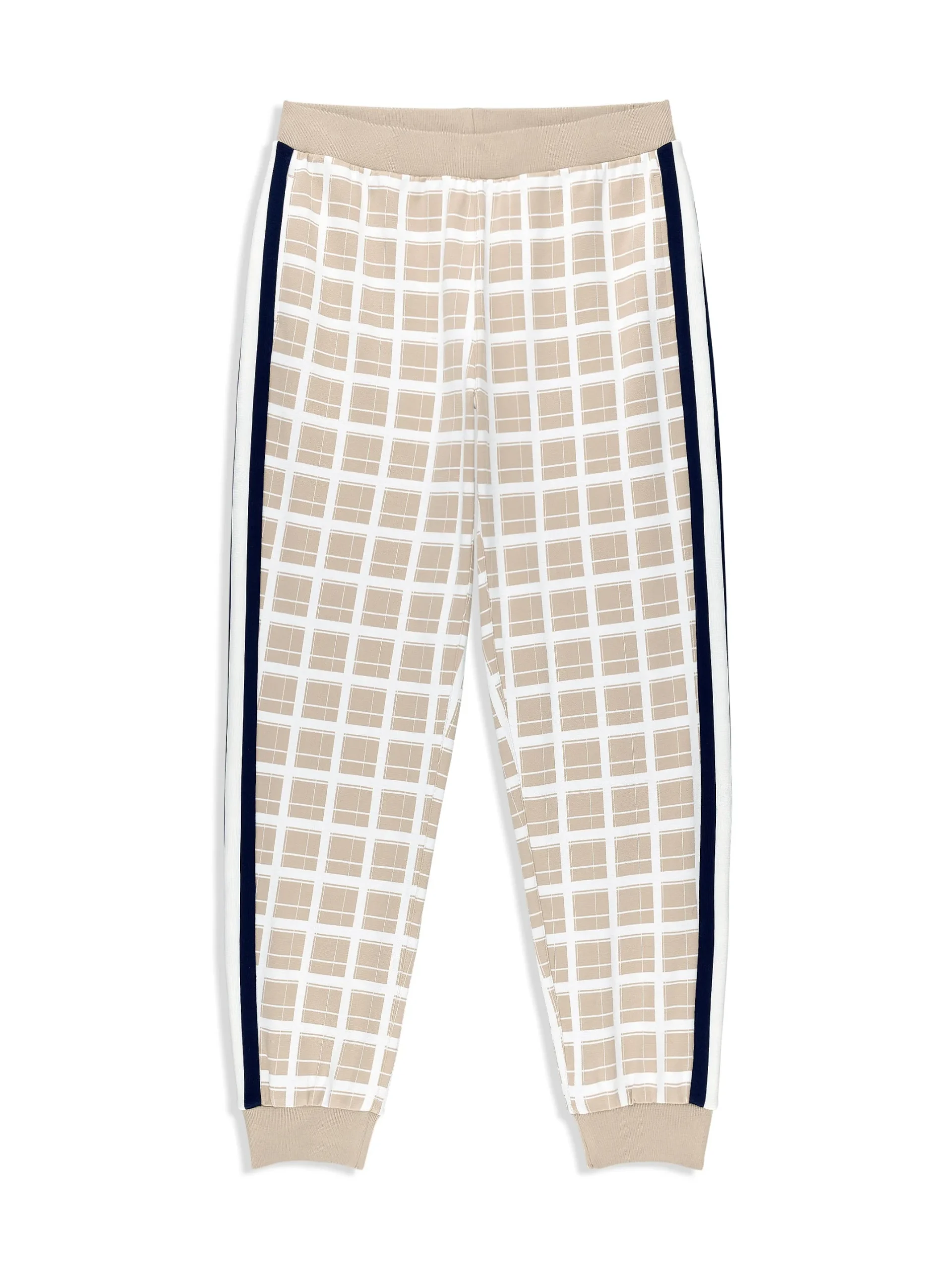Women's Damarindo Check Track Pant- Humus