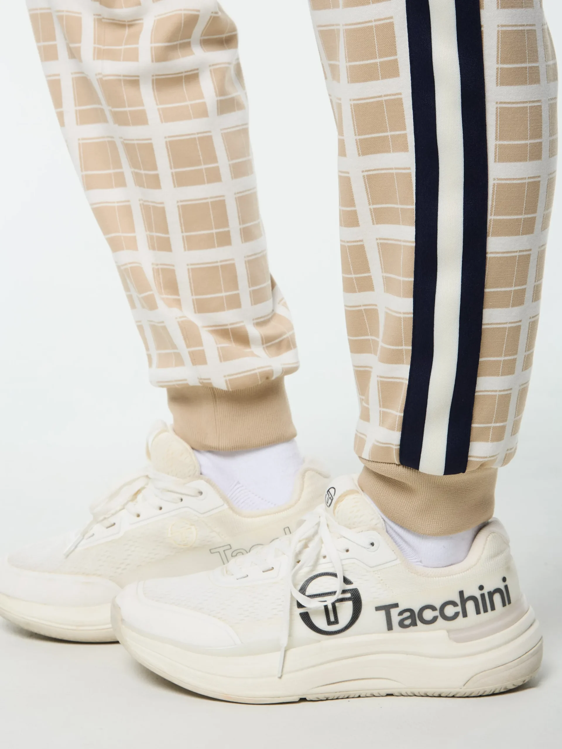 Women's Damarindo Check Track Pant- Humus