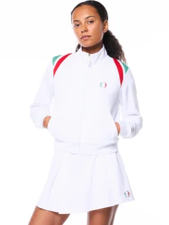 Women's Eredita Track Jacket-Brilliant White