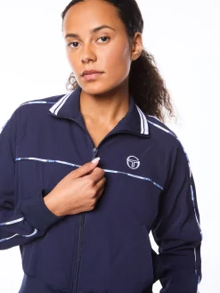 Women's Lioni Track Jacket- Maritime Blue