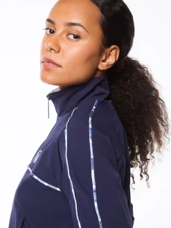 Women's Lioni Track Jacket- Maritime Blue